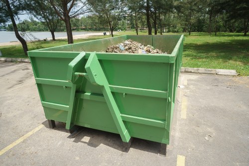 Professional waste removal team